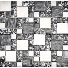 Sliver Stainless Steel Glass Mosaic